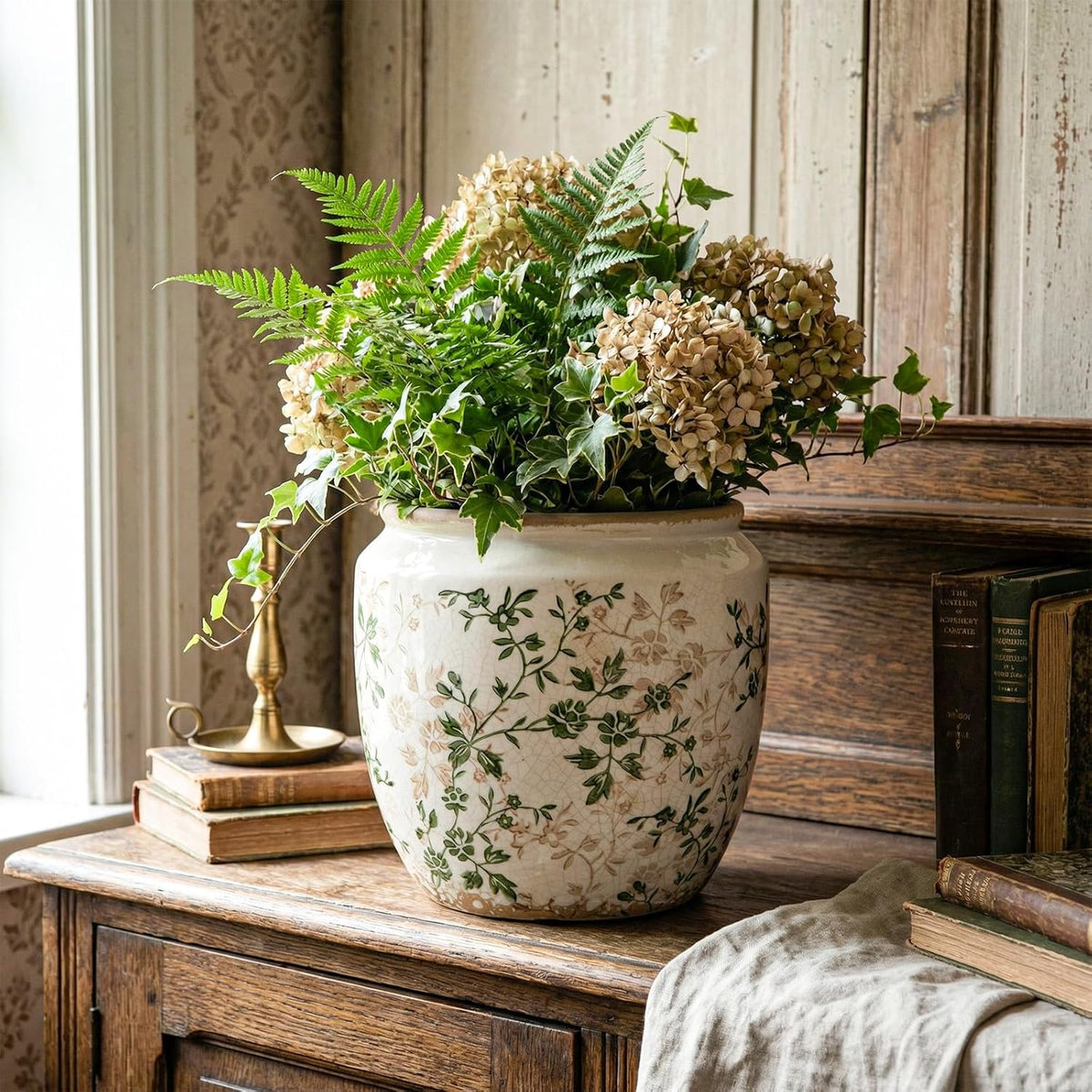 Vintage Ceramic Garden Decor Pot