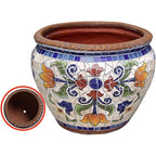19×23cm Mosaic Hand-Painted Ceramic Planter