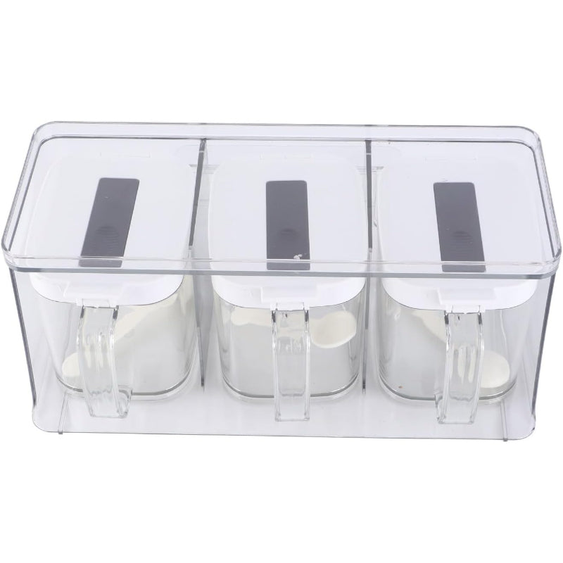 Wall Mounted Automatic Spice Organizer Box