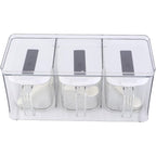 Wall Mounted Automatic Spice Organizer Box