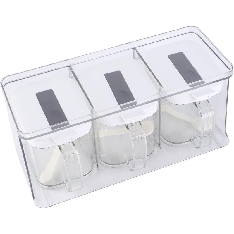 Wall Mounted Automatic Spice Organizer Box