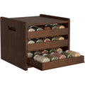 4-Tier Wooden Pull Out Spice Rack with Dividers