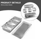 3-Compartment Stainless Steel Spice Box