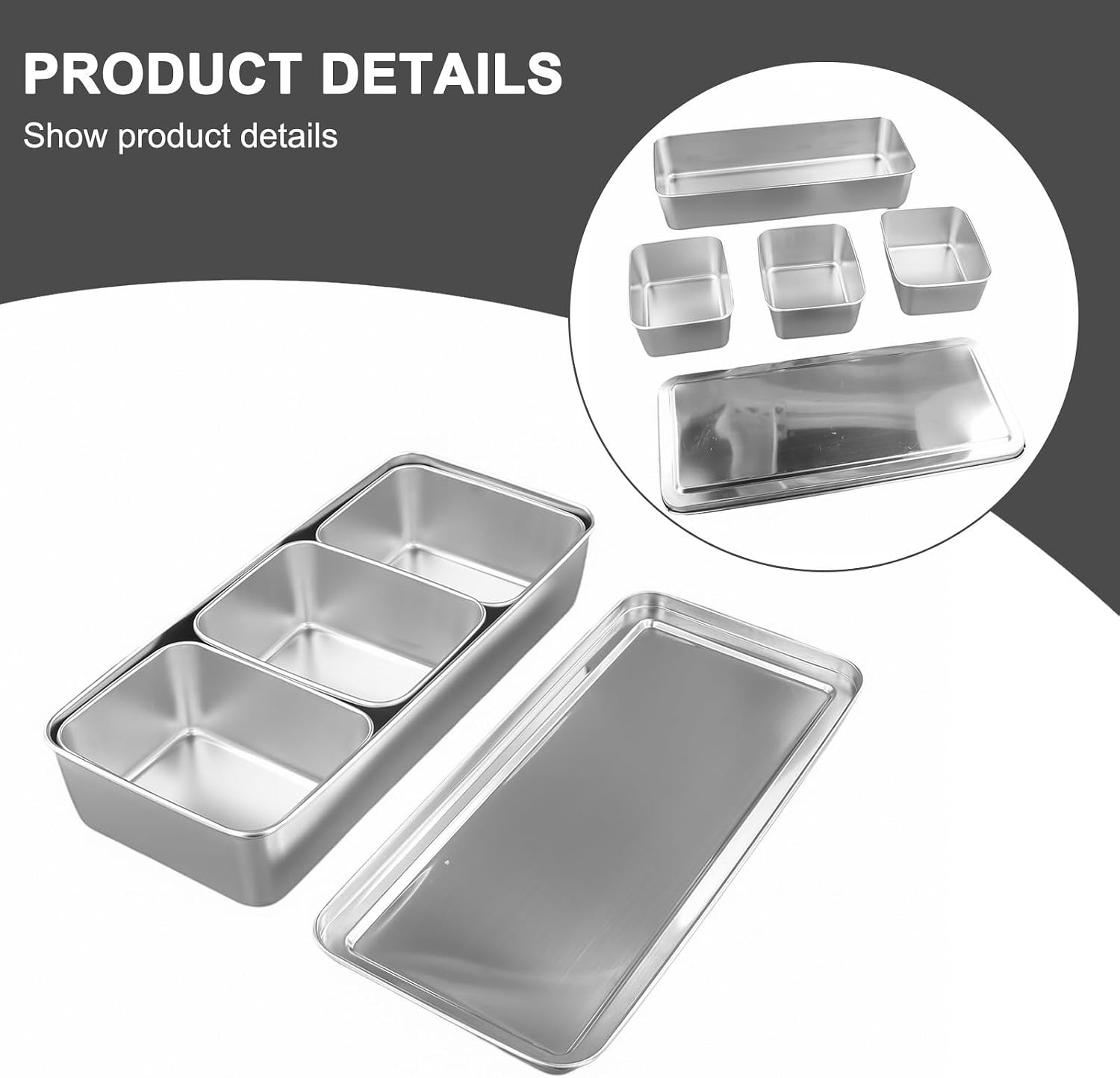 3-Compartment Stainless Steel Spice Box