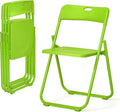 4-Pack Green Plastic Folding Chairs