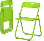 4-Pack Green Plastic Folding Chairs