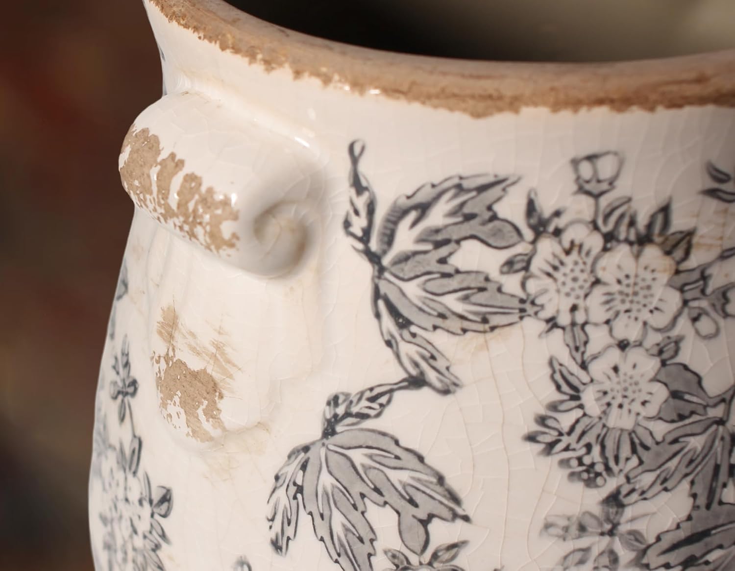 Rustic Farmhouse Ceramic Planter Vase