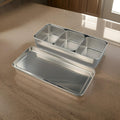 3-Compartment Stainless Steel Spice Box