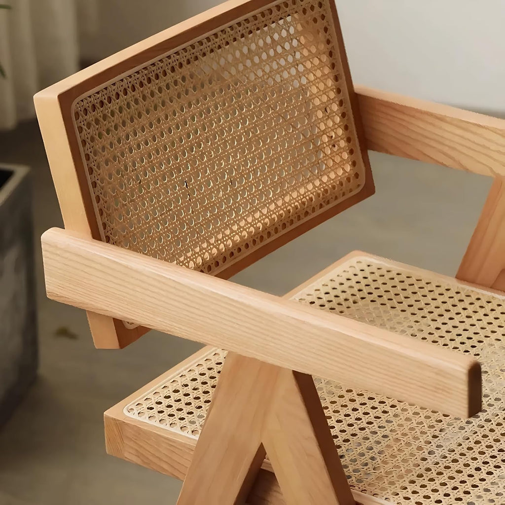 21" Natural Rattan Single Armchair