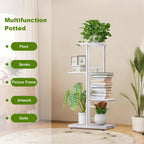 4-Tier Metal Plant Stand for 5 Pots
