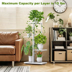 4-Tier Metal Plant Stand for 5 Pots