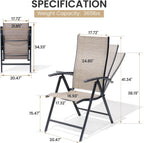 2-Pack Folding Patio Chairs