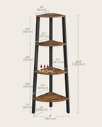 4-Tier Modern Ladder Corner Shelf