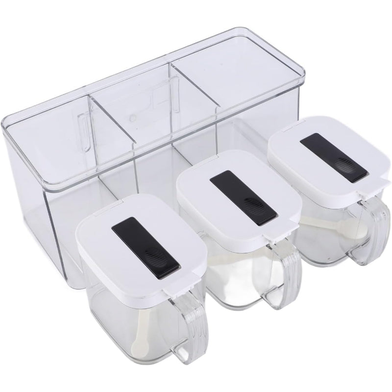 Wall Mounted Automatic Spice Organizer Box