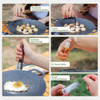 8-Jar Khaki Portable Camping Spice Bag