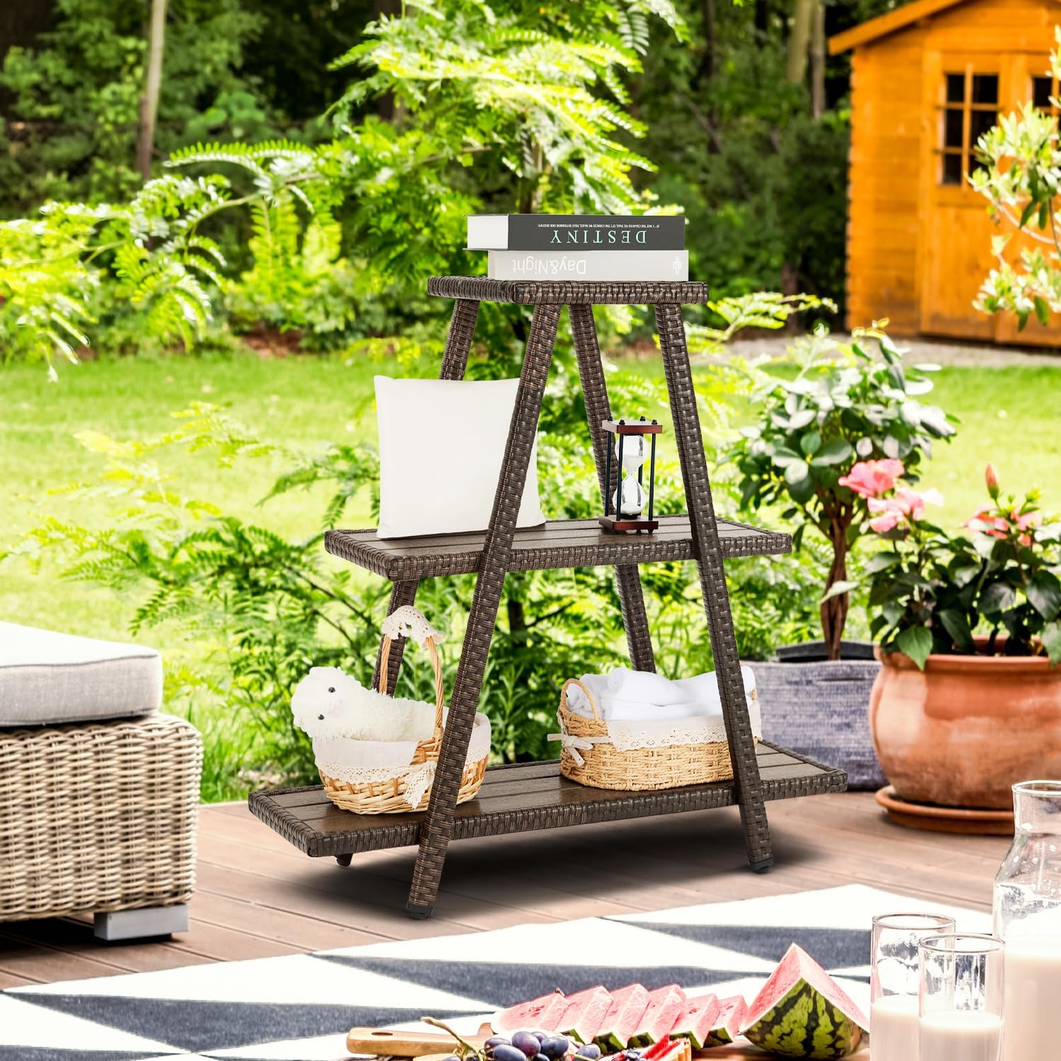 3-Tier Outdoor Patio Plant Stand