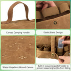 Portable Camping Spice Jar Set with Storage Bag