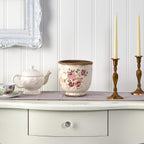 7.5" Tuscan Floral Print Ceramic Planter