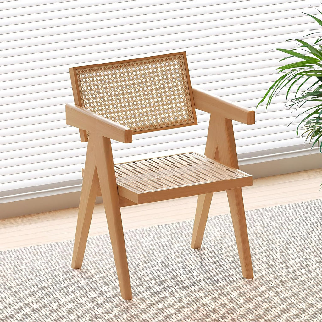 21" Natural Rattan Single Armchair