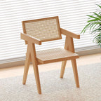 21" Natural Rattan Single Armchair