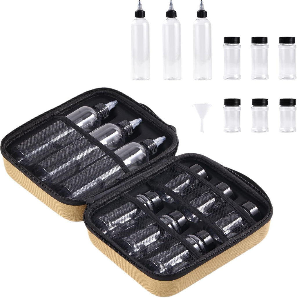 11-Piece Leakproof Camping Spice Kit with EVA Case