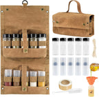Portable Camping Spice Jar Set with Storage Bag