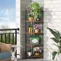 5 Tier Corner Shelf Stand, 44.1", Rustic Brown