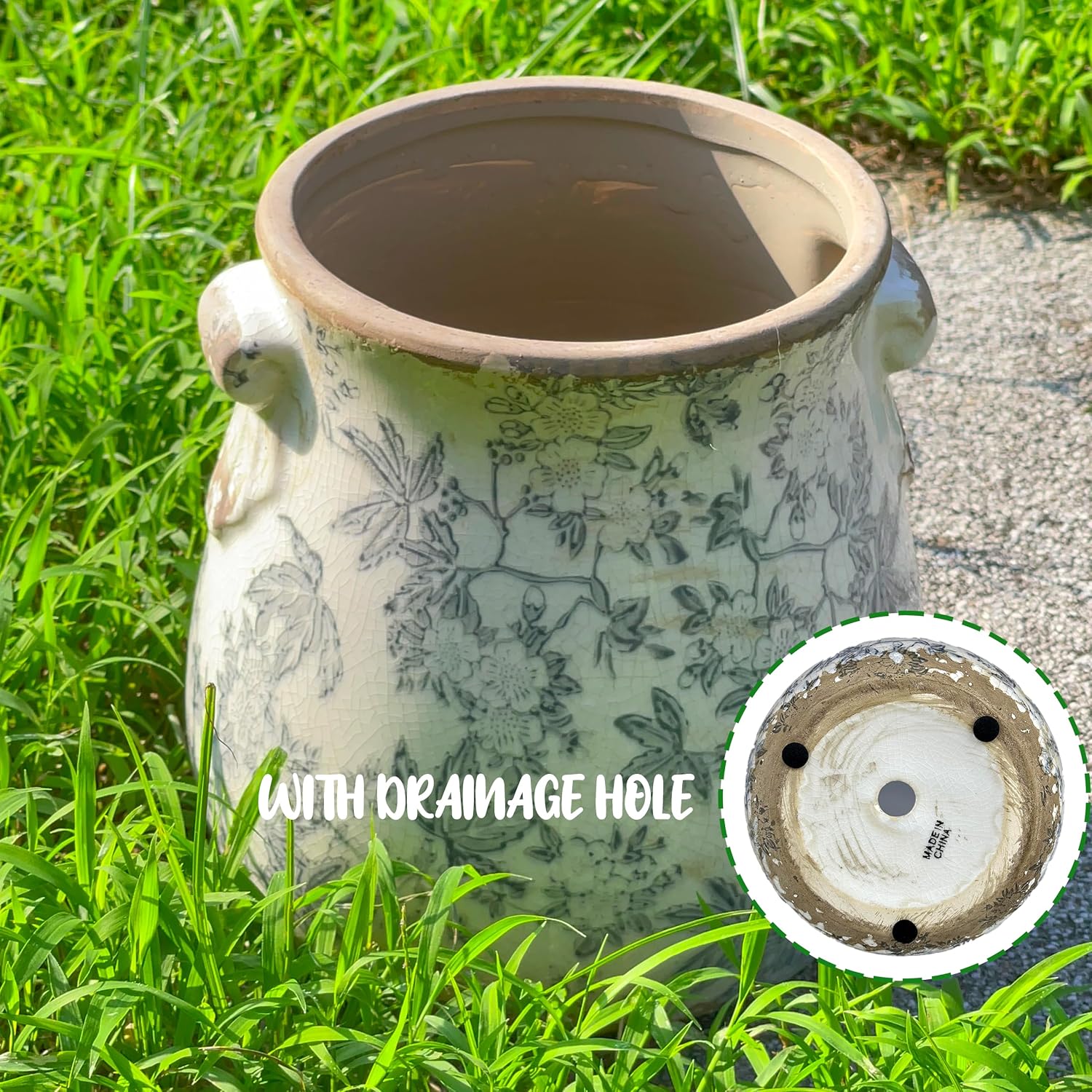 Ceramic Planter with Drainage