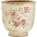7.5" Tuscan Floral Print Ceramic Planter